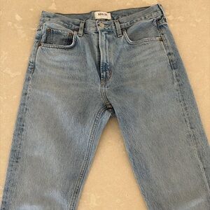 AGOLDE Women's Light Blue Straight Leg Jeans
